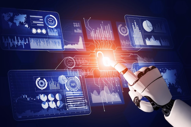 Plataforma de inteligência artificial com interface moderna para automação de processos empresariais