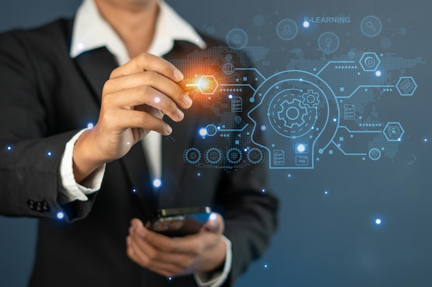 Tecnologia de IA avançada aplicada em análise de dados e tomada de decisões estratégicas